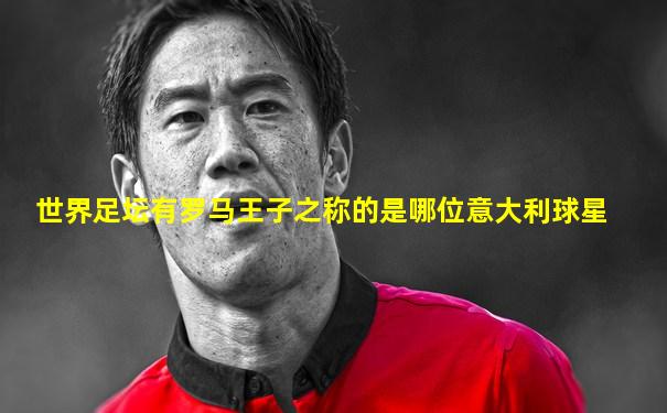 世界足坛有罗马王子之称的是哪位意大利球星
