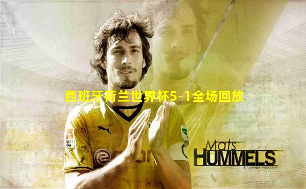 西班牙荷兰世界杯5-1全场回放